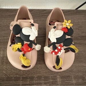 Mini Melissa Kids Pink Disney Character Shoes